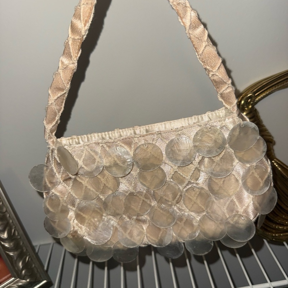 Elegant Cream Evening Bag